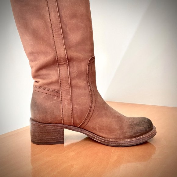 Halogen Tall Distressed Leather Riding Boot - Like New! - Picture 11 of 14